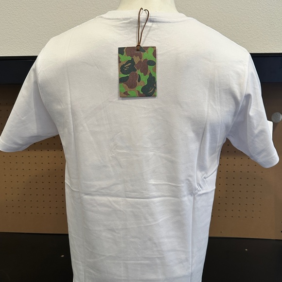 BAPE ABC Camo By Bathing Ape Tee 'White/Pink' - Picture 2 of 4